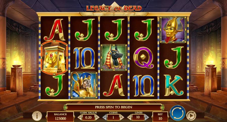 Legacy of Dead Most Popular Online Casino Games by Playn GO